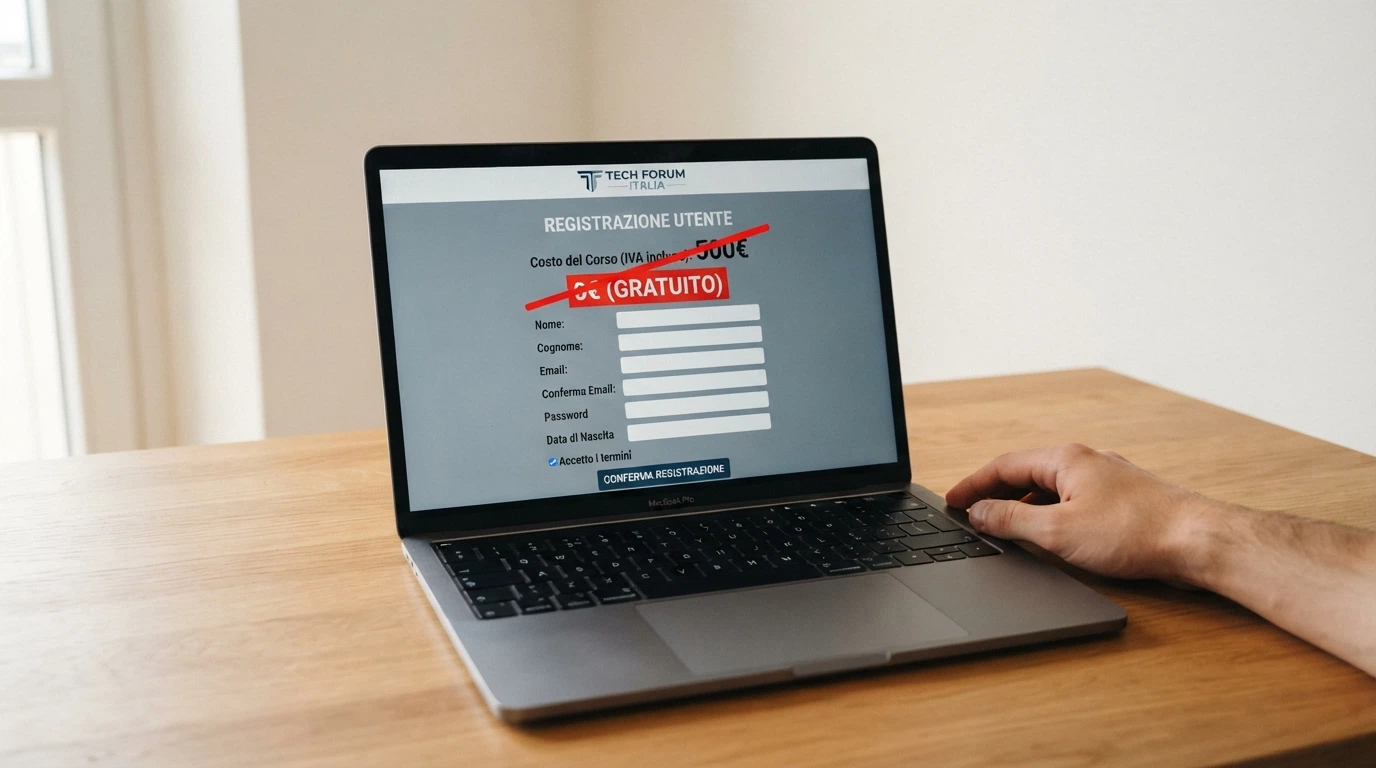Un pannello di registrazione a un casinò online con il campo «bonus senza deposito» e l'importo «500€» barrato in rosso