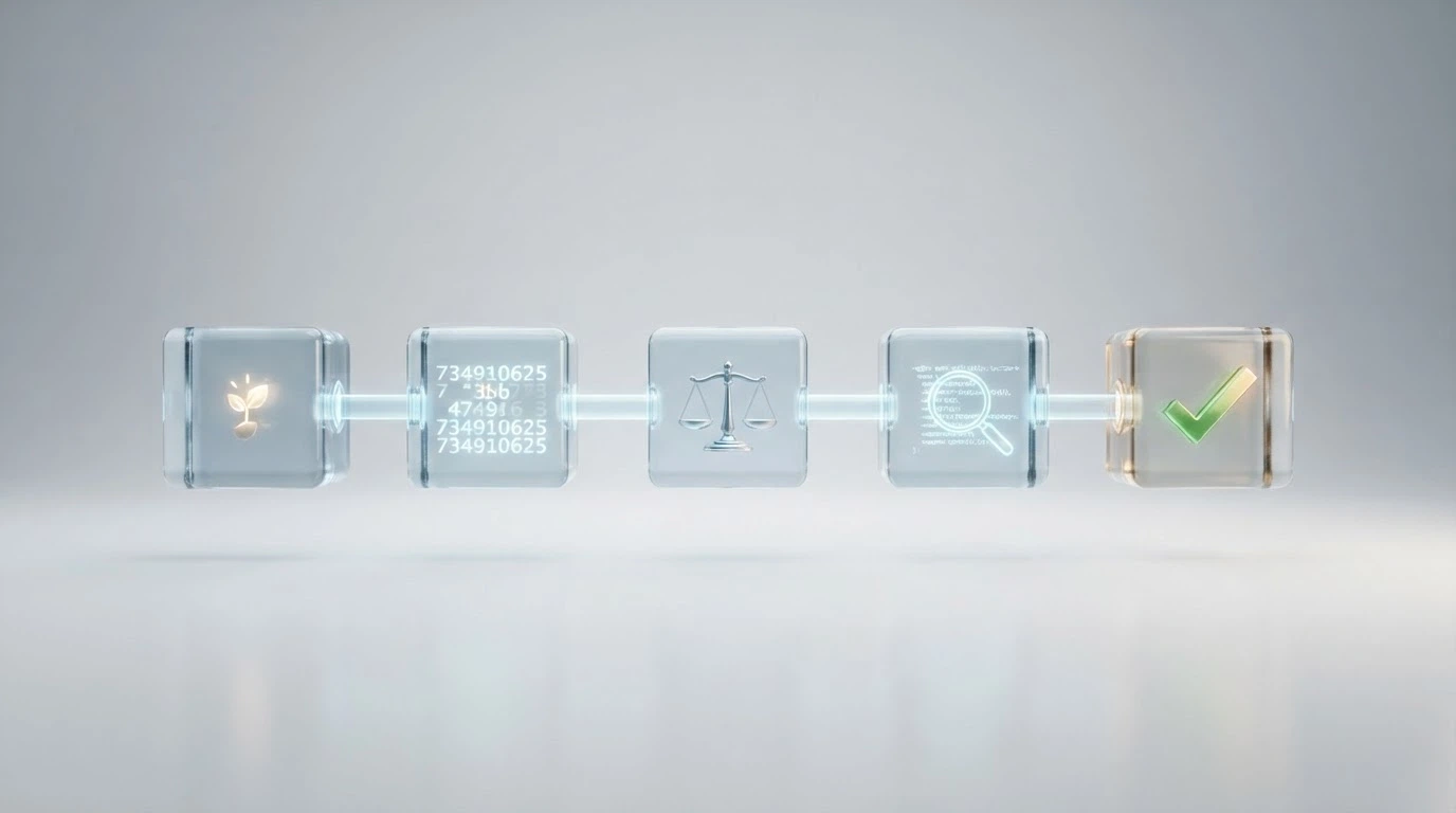 Diagramma di flusso del processo di certificazione RNG: dalla richiesta del concessionario all'approvazione dell'ODV, con i test diehard e chi-square come passaggi chiave