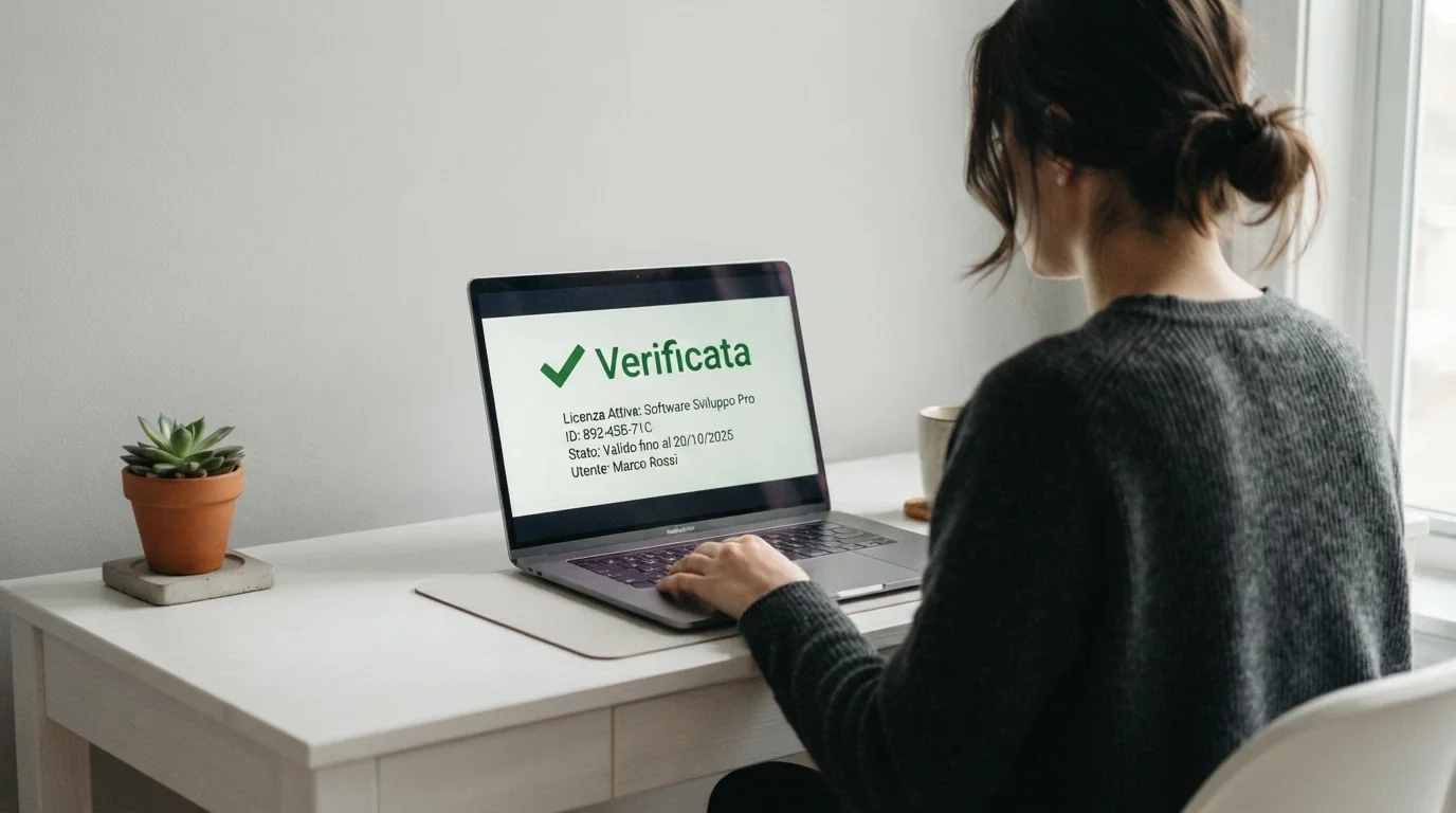 Logo ufficiale ADM accanto alla schermata di verifica di una concessione sul portale dell'agenzia