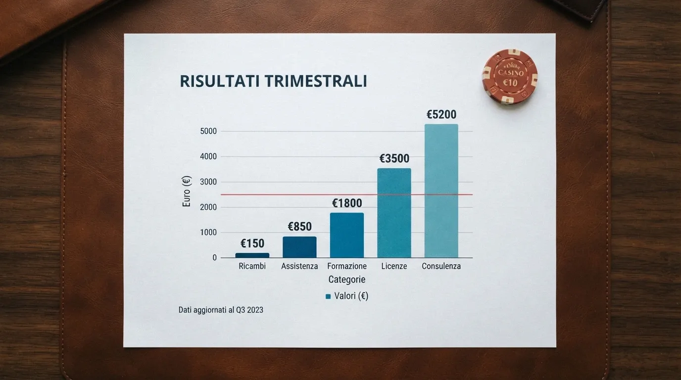 Una tabella comparativa con loghi di casinò e cifre in euro, ordinata per convenienza del bonus, su sfondo pulito