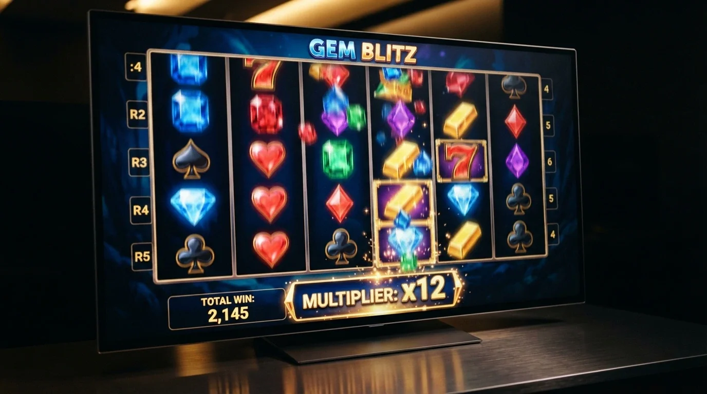 Schermata del gioco Bonanza Megaways con i rulli variabili, i simboli colorati e il pannello delle vincite in evidenza