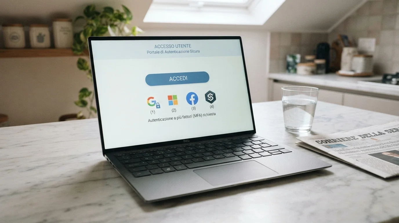 La schermata di autenticazione SPID con i loghi degli Identity Provider (PosteID, Aruba ID, TIM ID, Namirial)