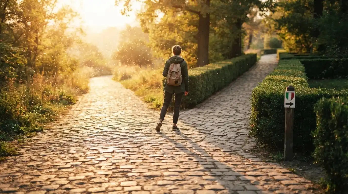 Una strada che si biforca: a sinistra un'offerta bonus scintillante ma senza segnaletica di protezione, a destra un ambiente protetto con scudo ADM e segnaletica chiara